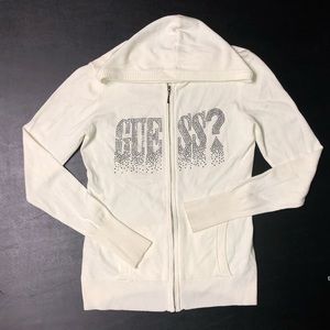 GUESS🤍 zip up hoodie